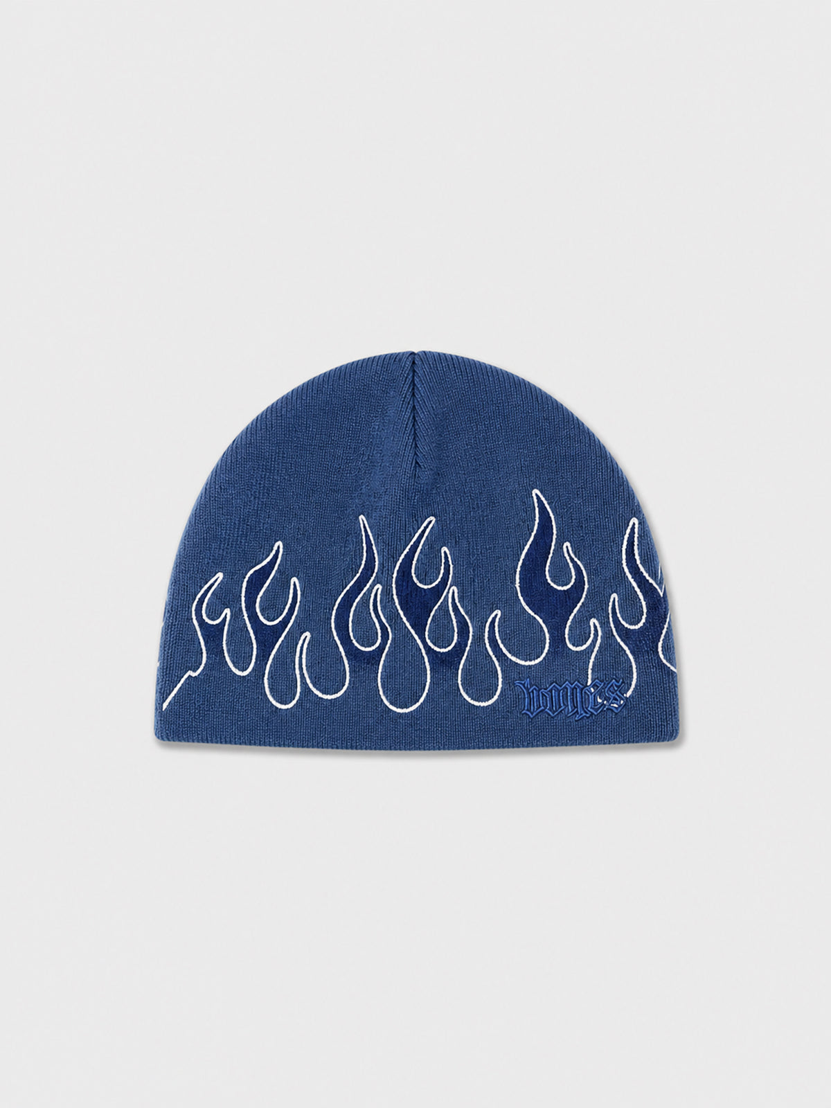 Burner Skull Beanie - Washed Blue
