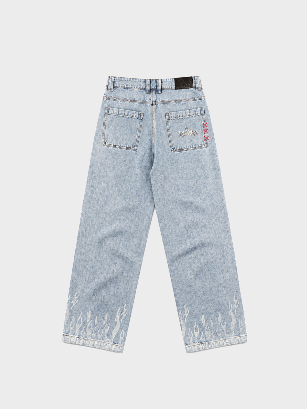 Bones Burner Denim Jeans (Straight) - Washed Blue