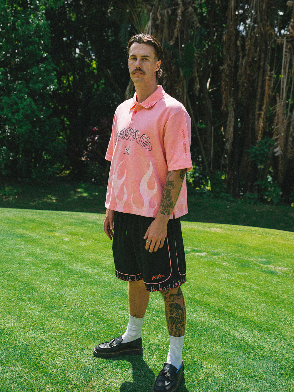 Flamed Swinger Polo - Pink