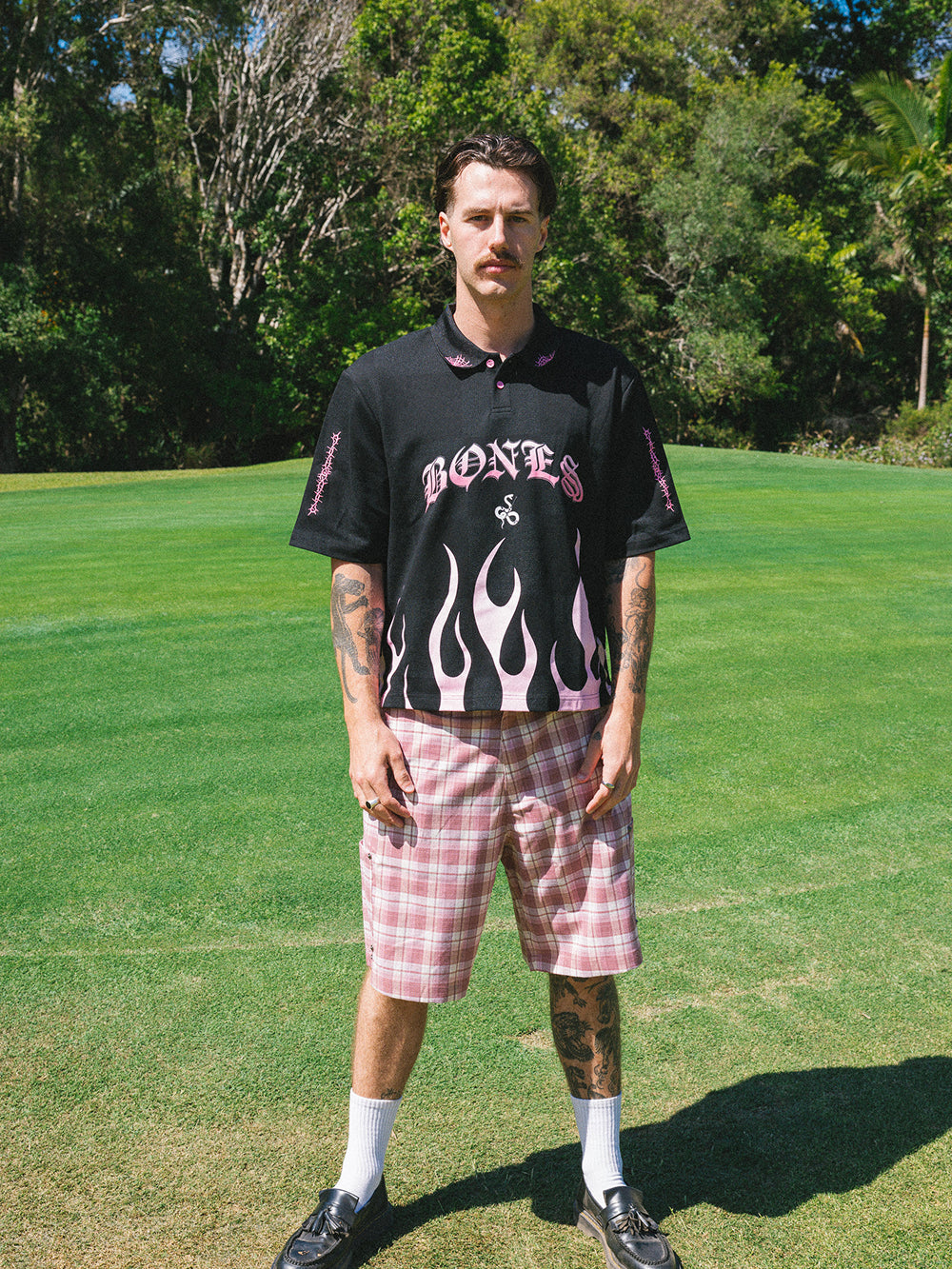 Swingers Plaid Shorts - Pink