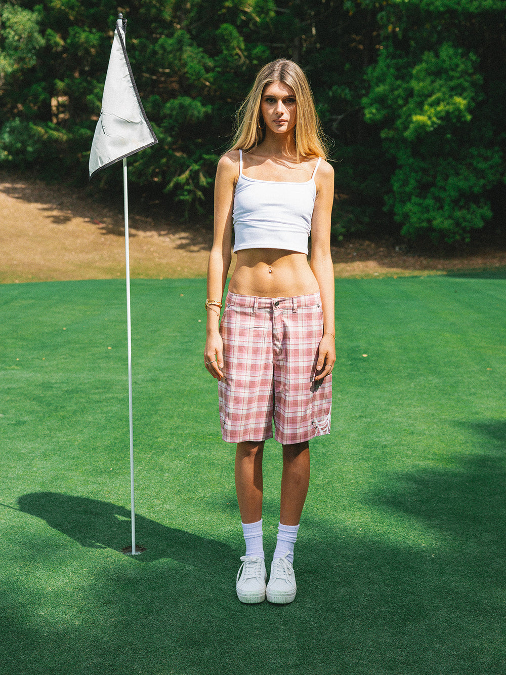 Swingers Plaid Shorts - Pink