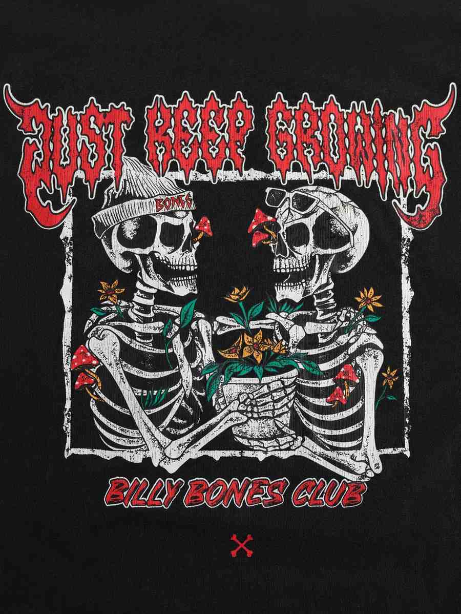 Just Keep Growing Tee - Vintage Black