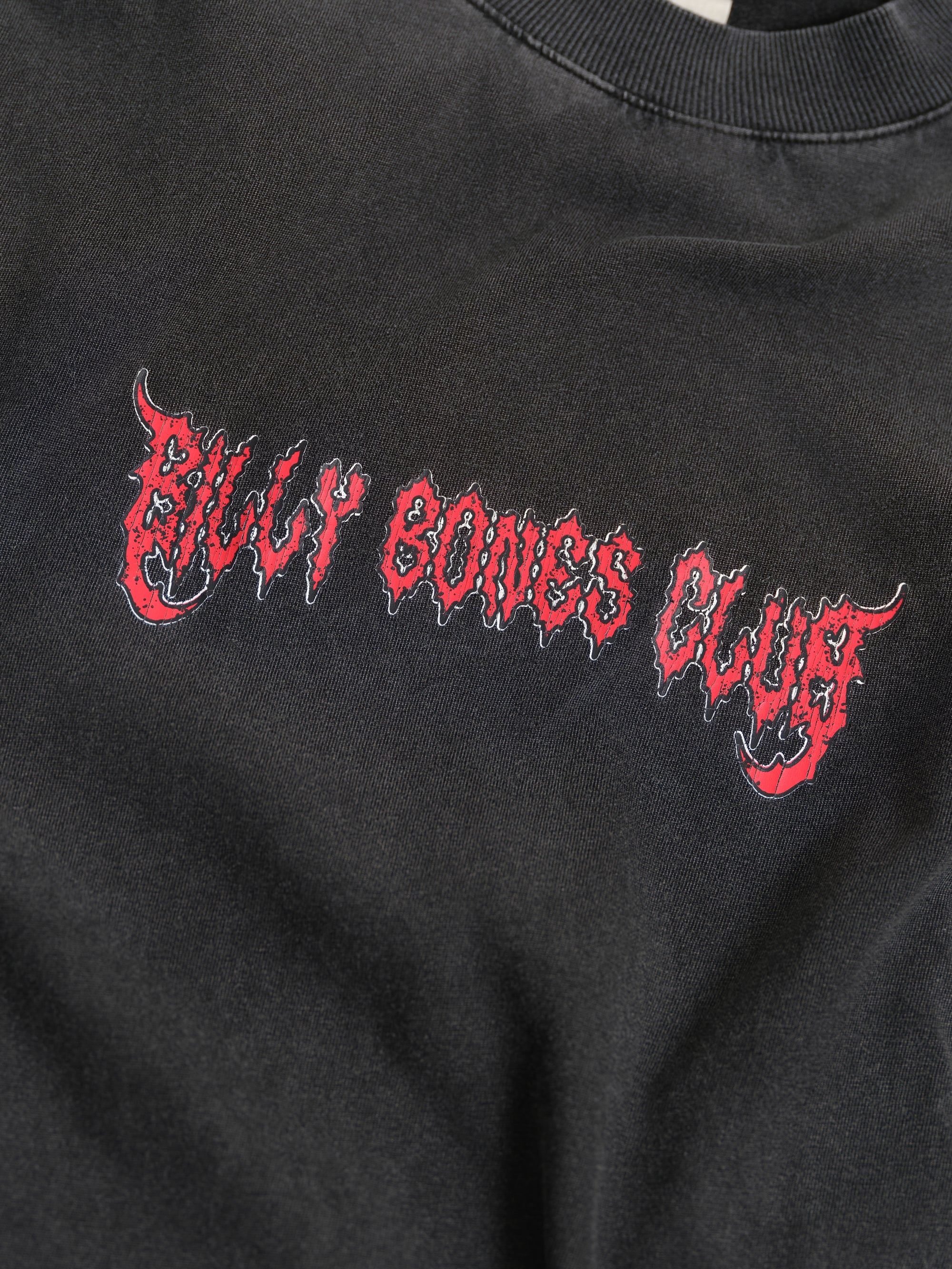 No Rain, No Flowers Tee - Washed Black