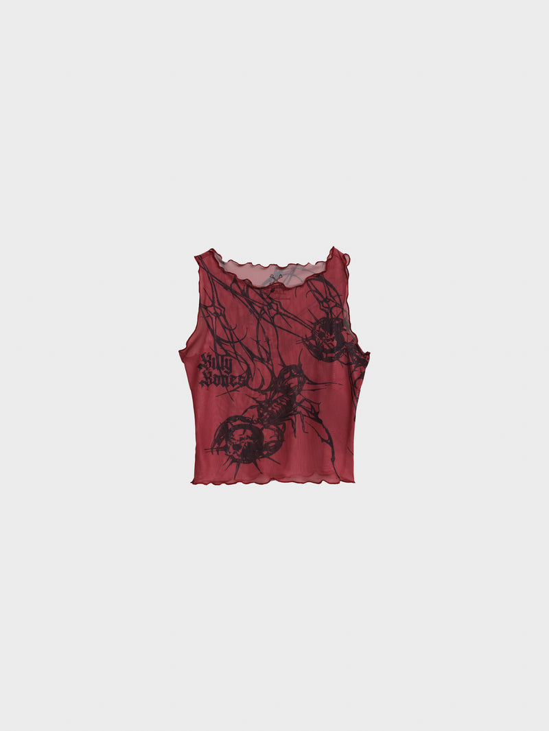 Scorpion Mesh Top - Red