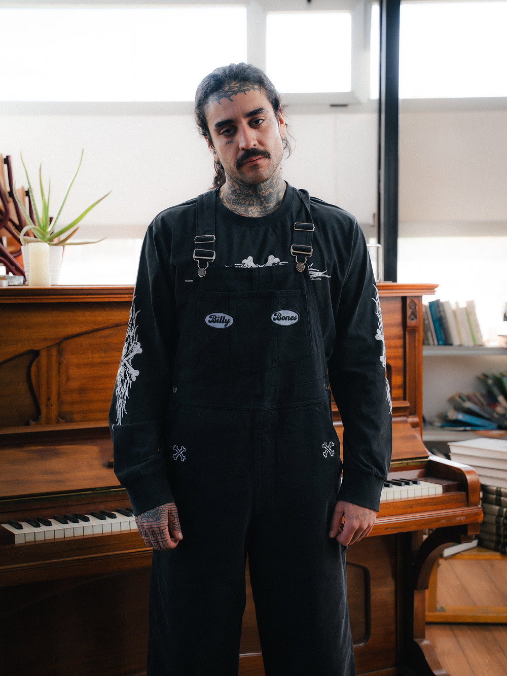 Burner Garage Overalls - Washed Black