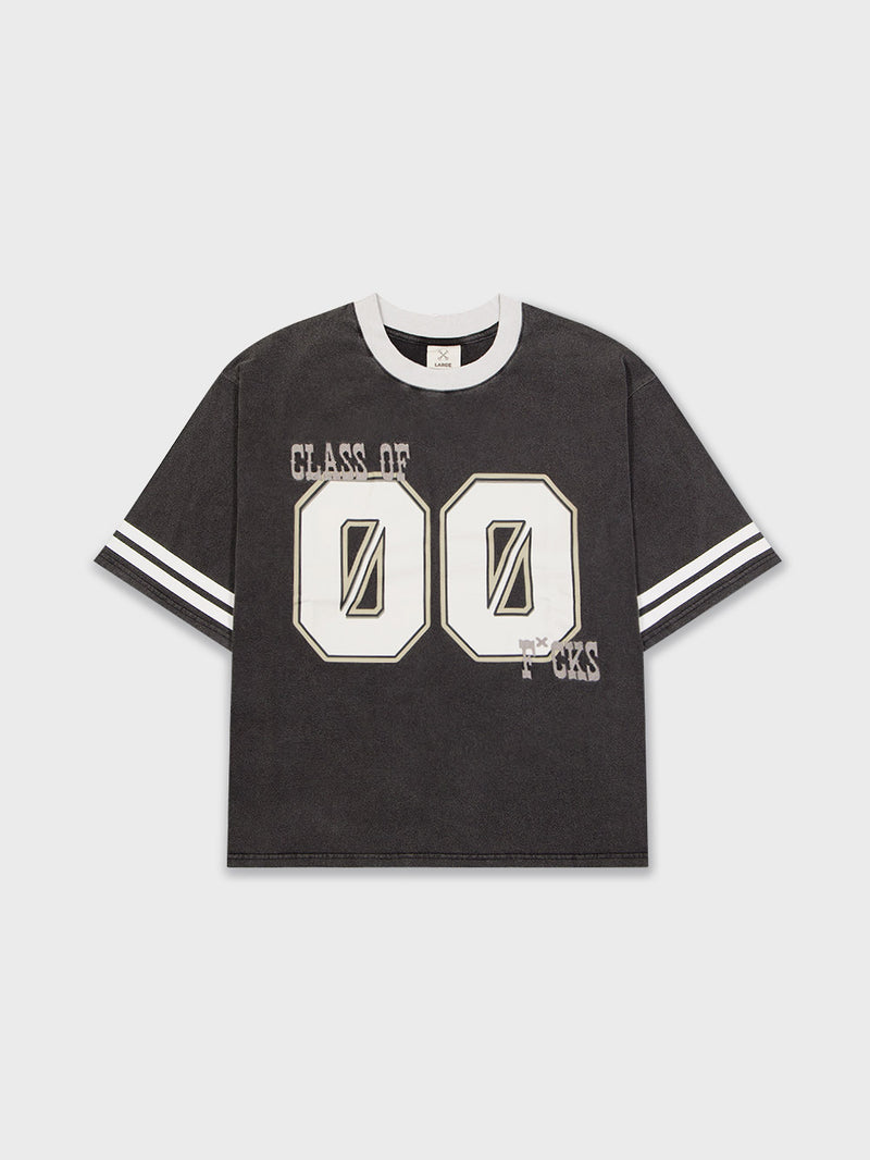 Class of '00 Ringer Tee  - Washed Black