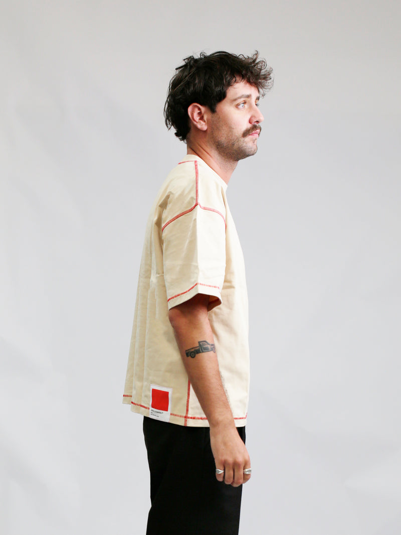 Epoch Blank Tee - Contrast Cream