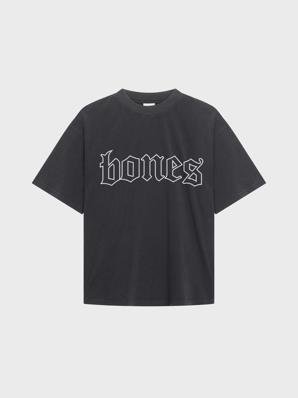 Bones Logo Tee - Washed Black