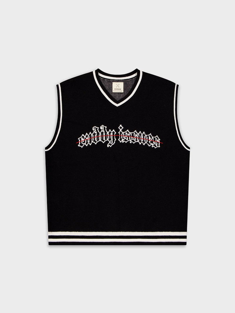 Caddy Issues Knit Vest - Black