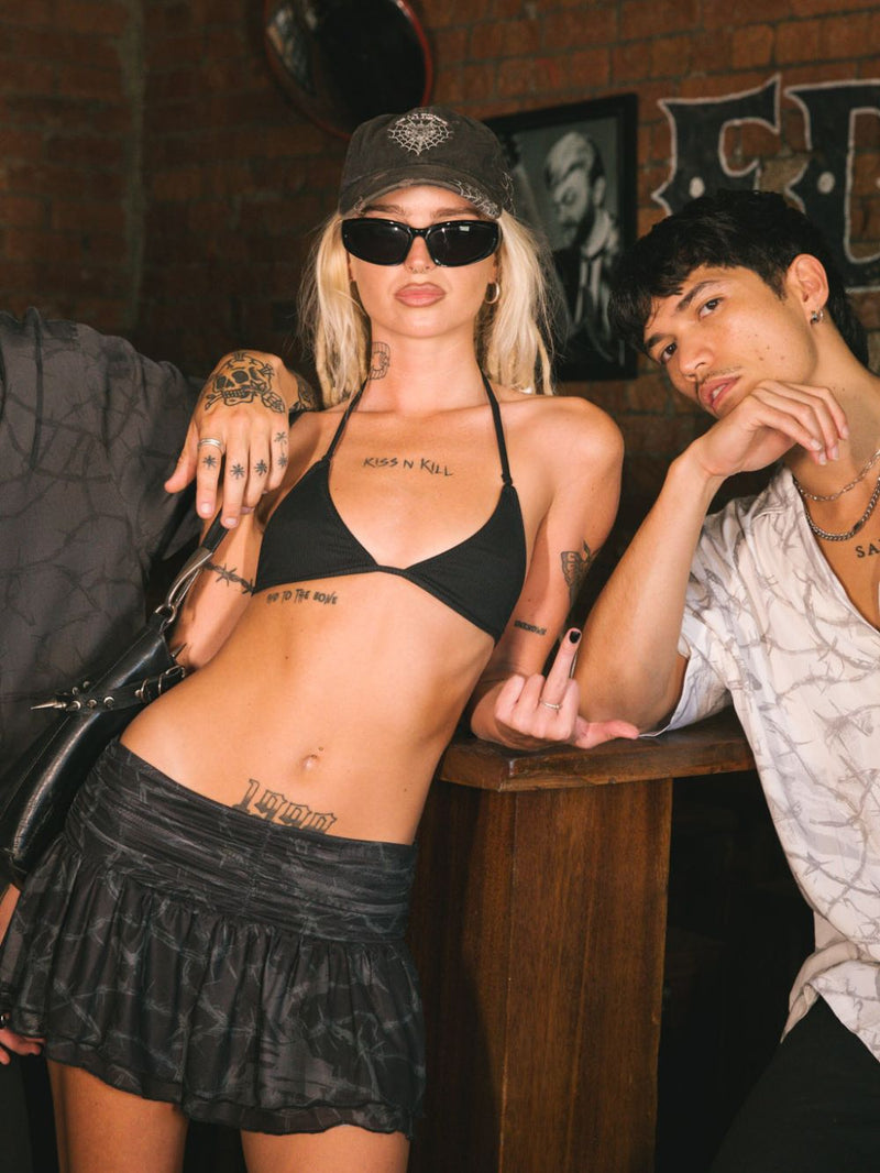 Trespass Ruffle Skirt - Black