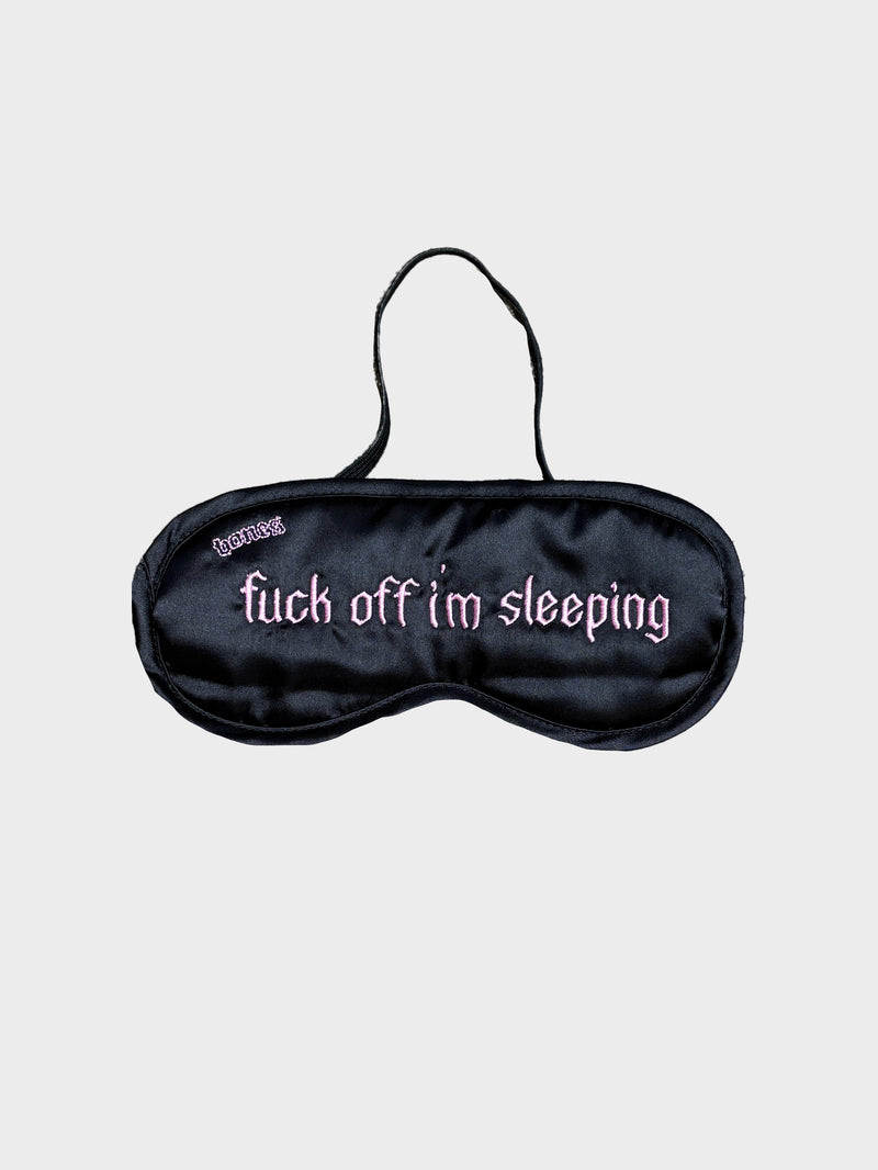 I’m Sleeping Silk Eye Mask - Black