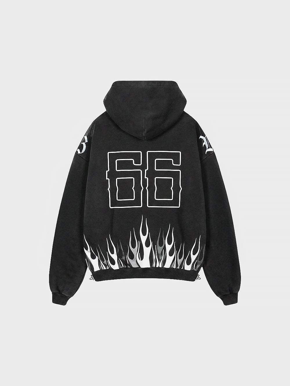 Bones Burner Hoodie - Washed Black