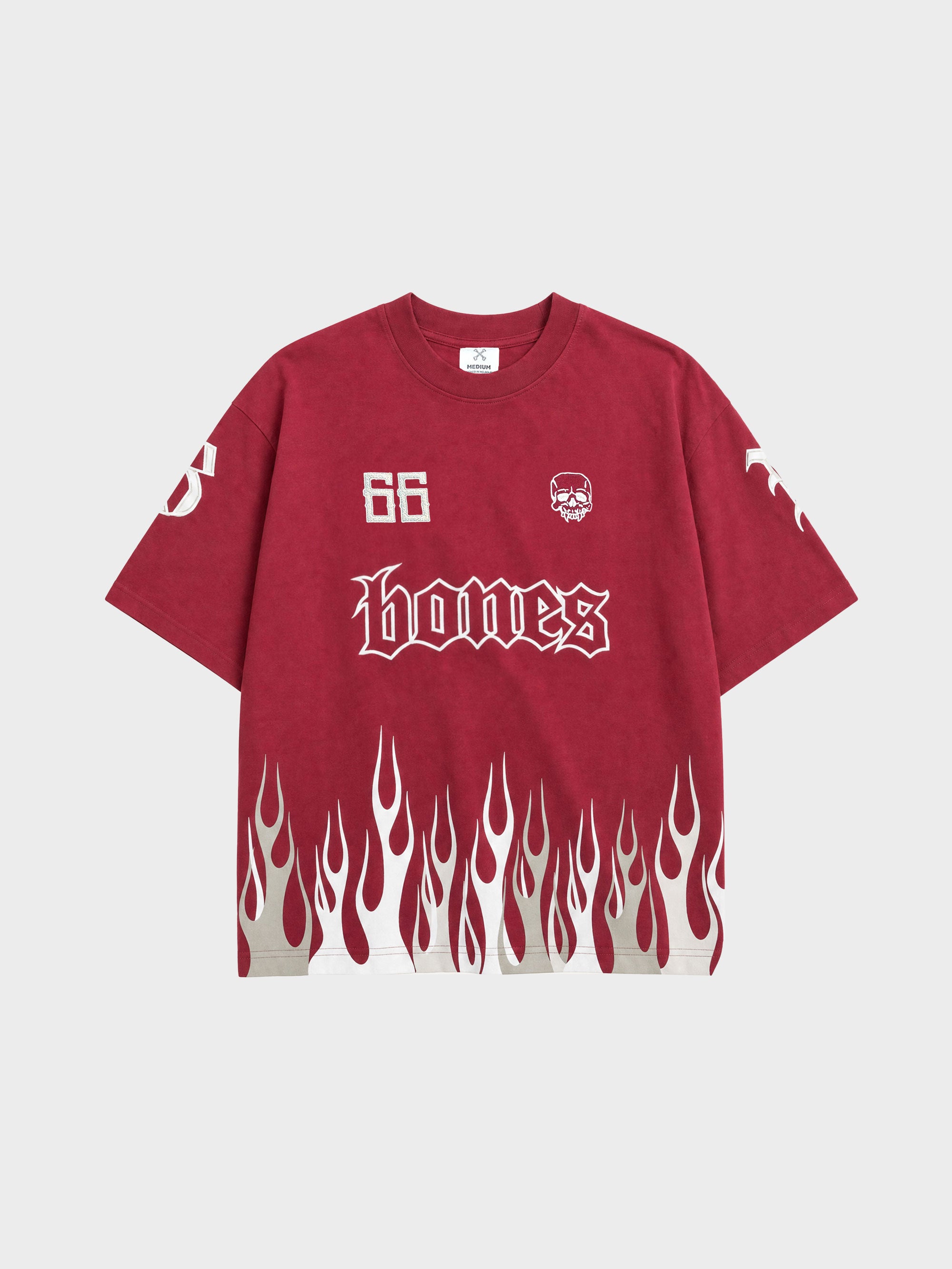 Burner Boxy Tee - Maroon