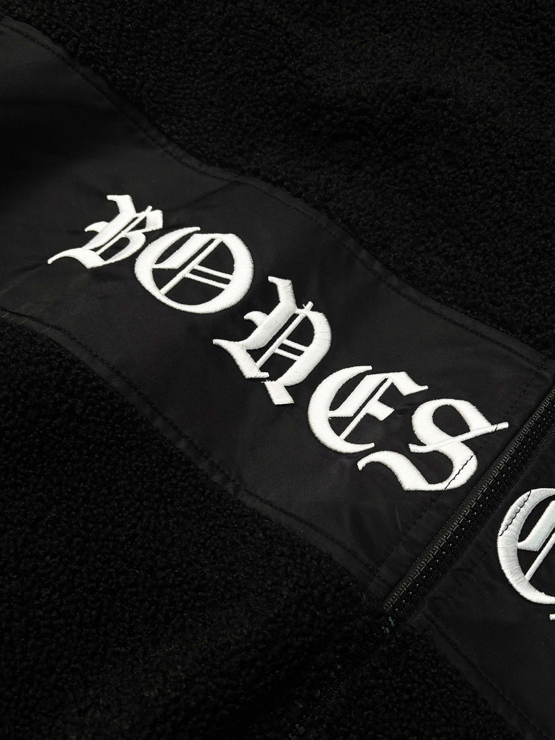 Bones Club Zip Sherpa - Black