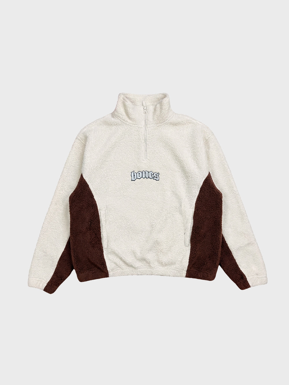 Webbed Collar Sherpa - Stone