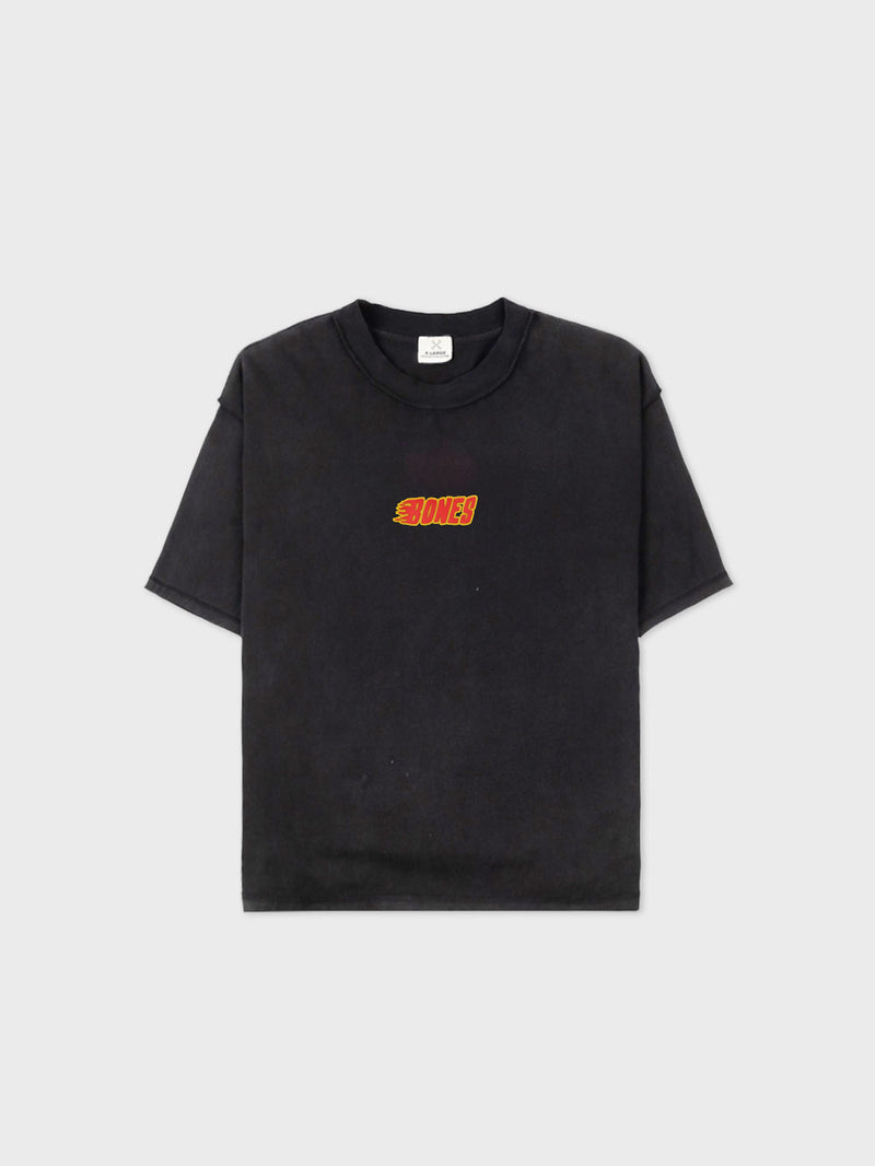 Flaming Inverse Tee - Vintage Black