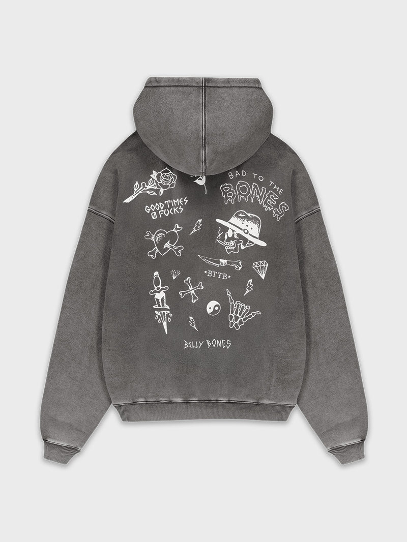 Flash Hoodie 2.0 - Washed Black