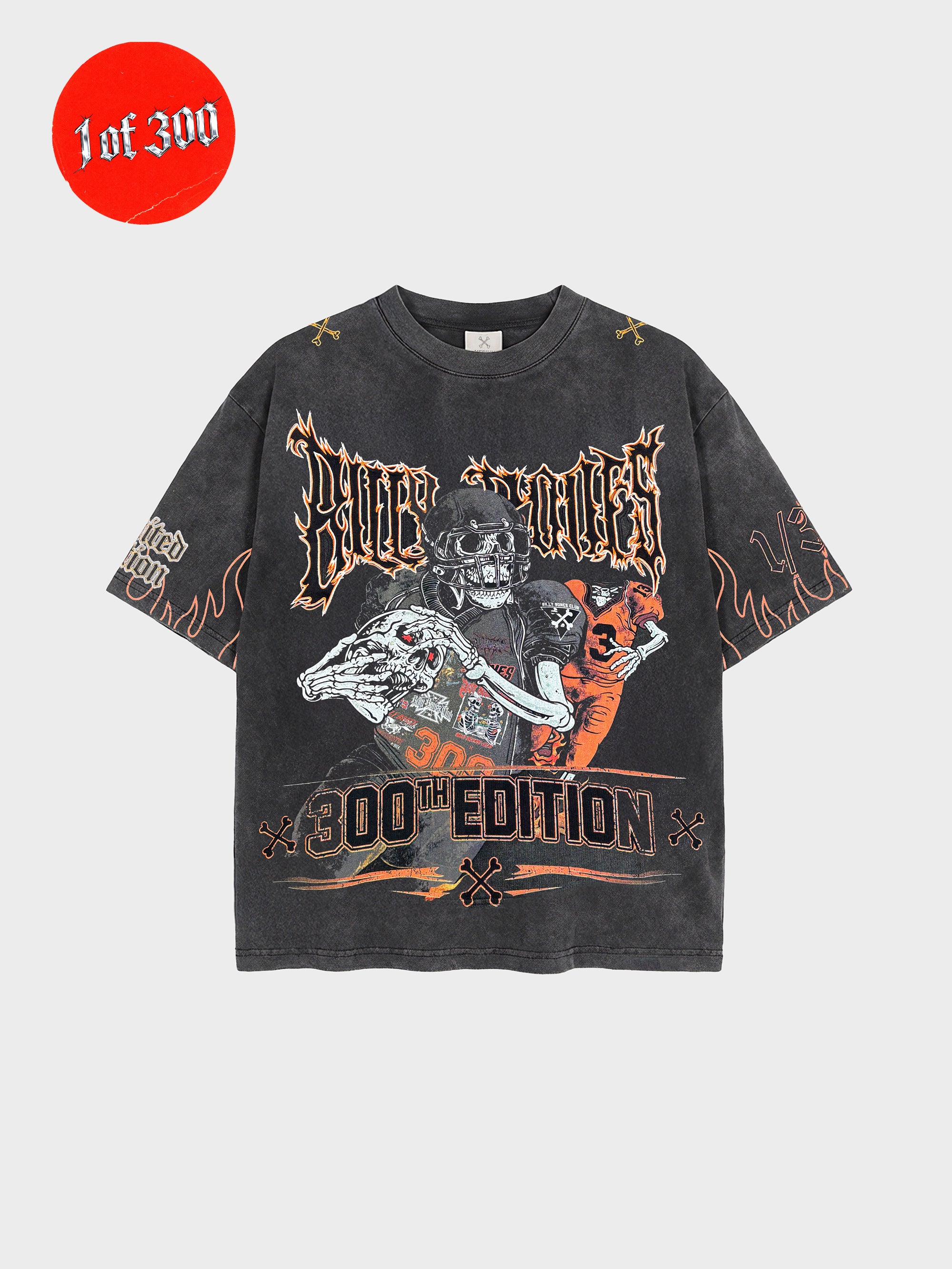 The 300th Edition Tee - Washed Black