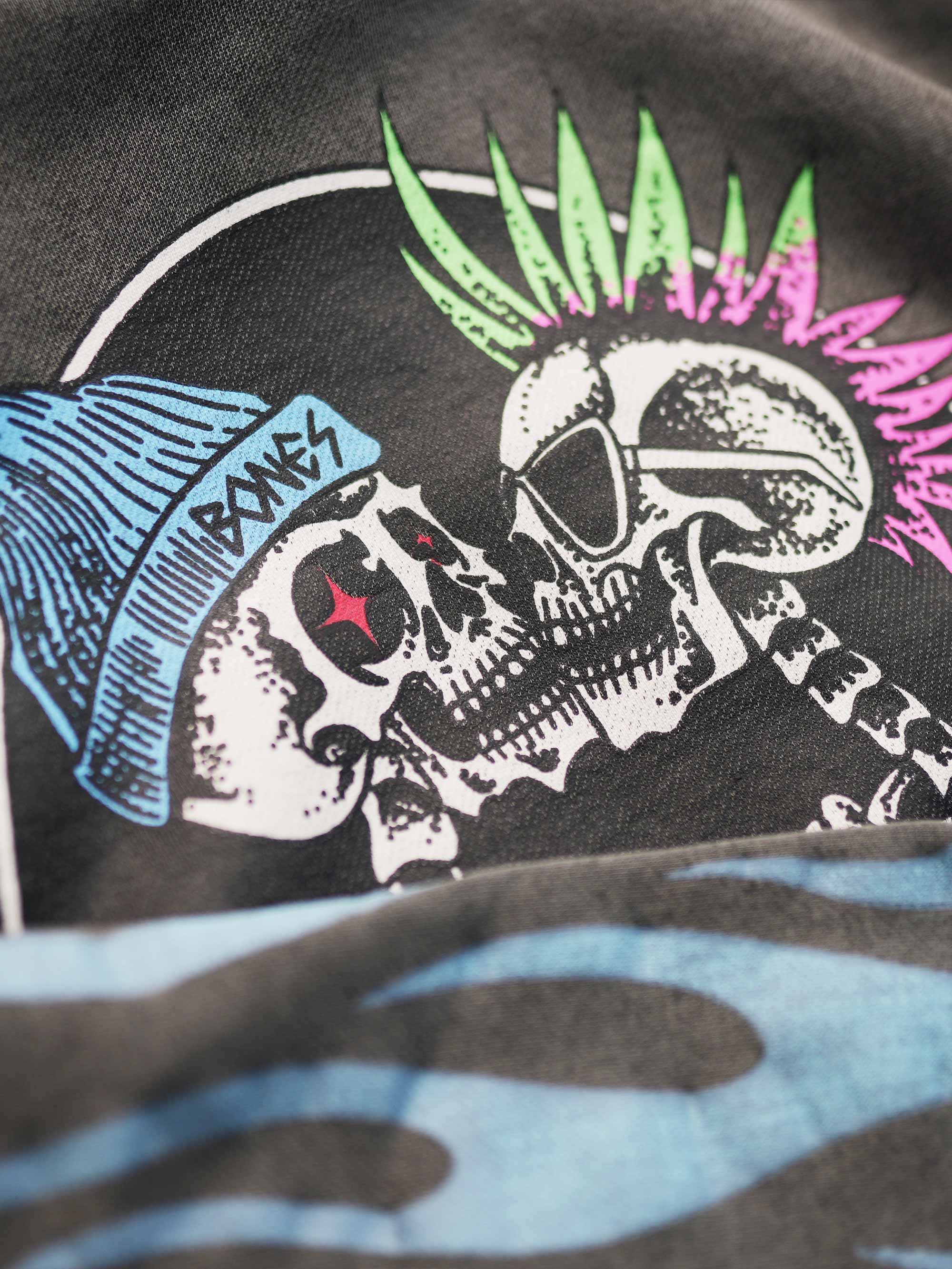 Punk Lover's Hoodie - Washed Black