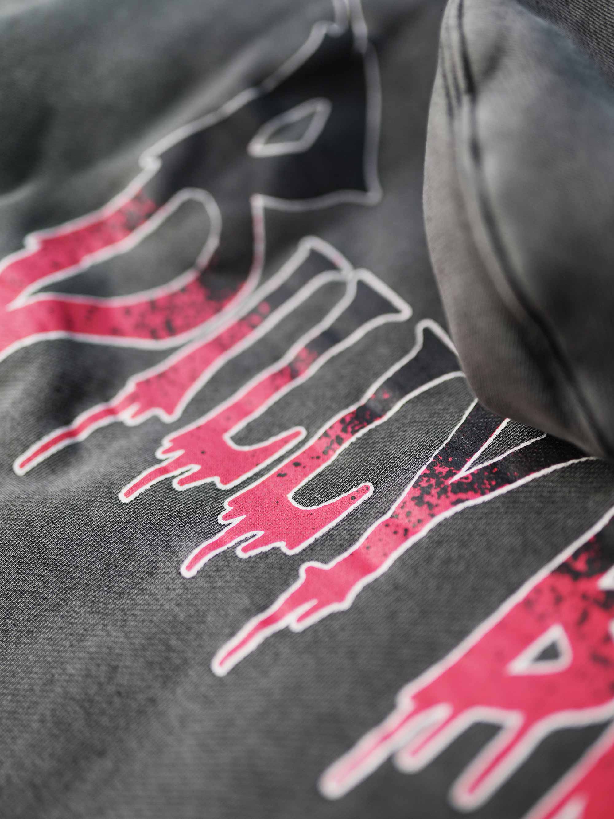 Punk Lover's Hoodie - Washed Black