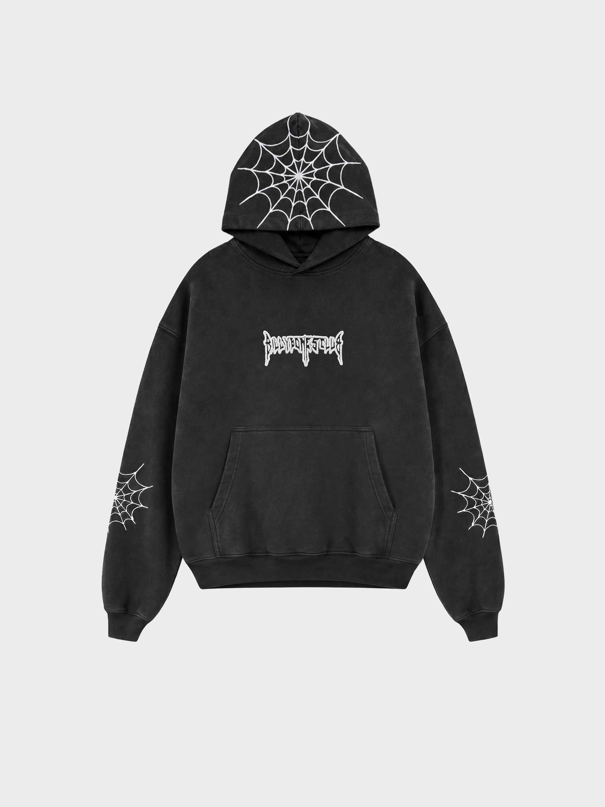 Spider Hoodie - Vintage Black