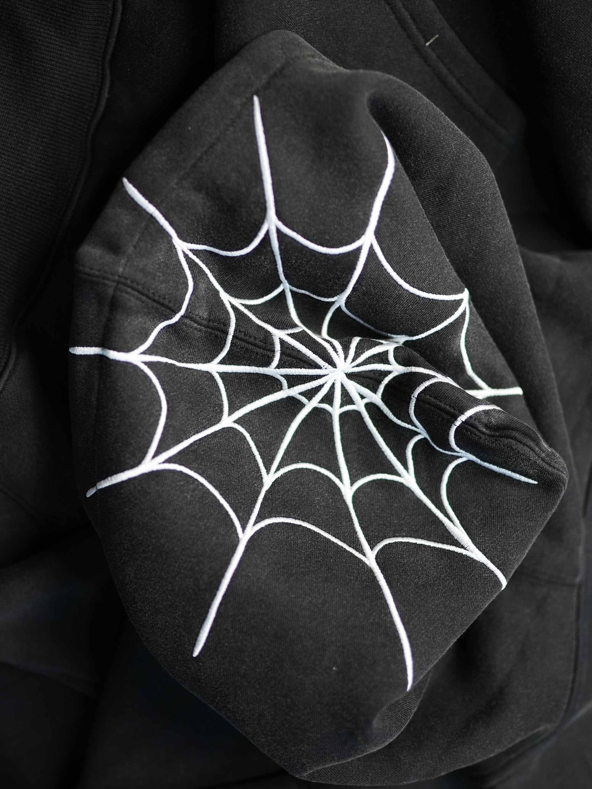 Spider Hoodie - Vintage Black