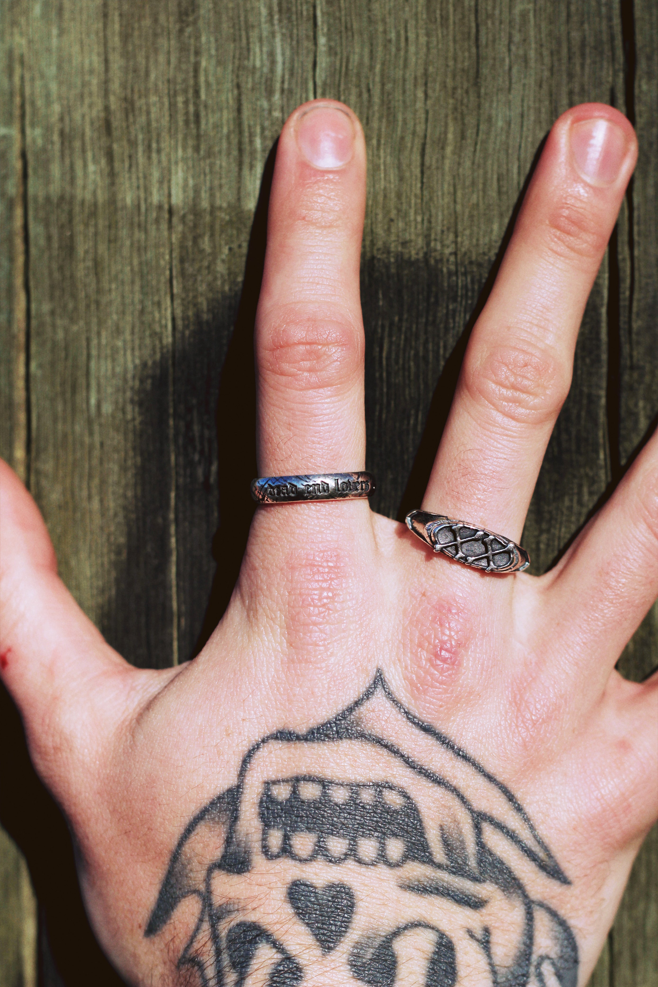 Dead End Lovers Band Ring - 925 Silver
