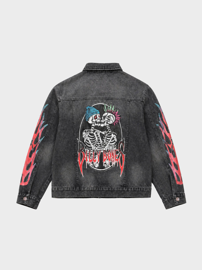 Punk Lover's Jacket - Washed Black