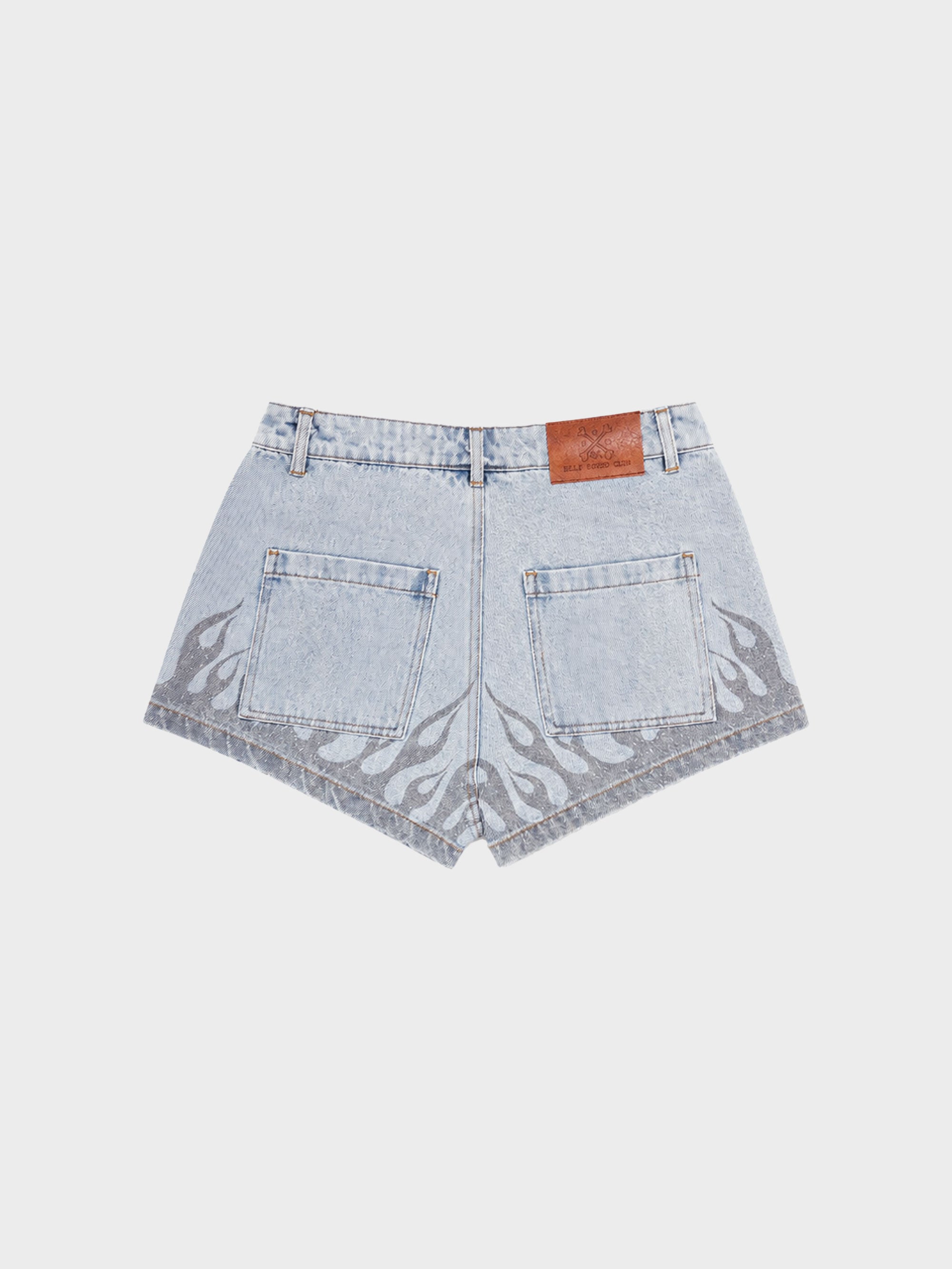 Burner Denim Fem Shorts  - Washed Blue