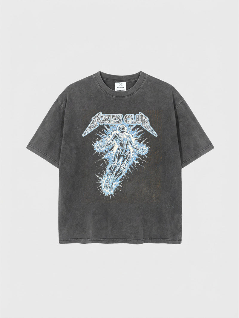 Cursed By Lighting Tee - Washed Black