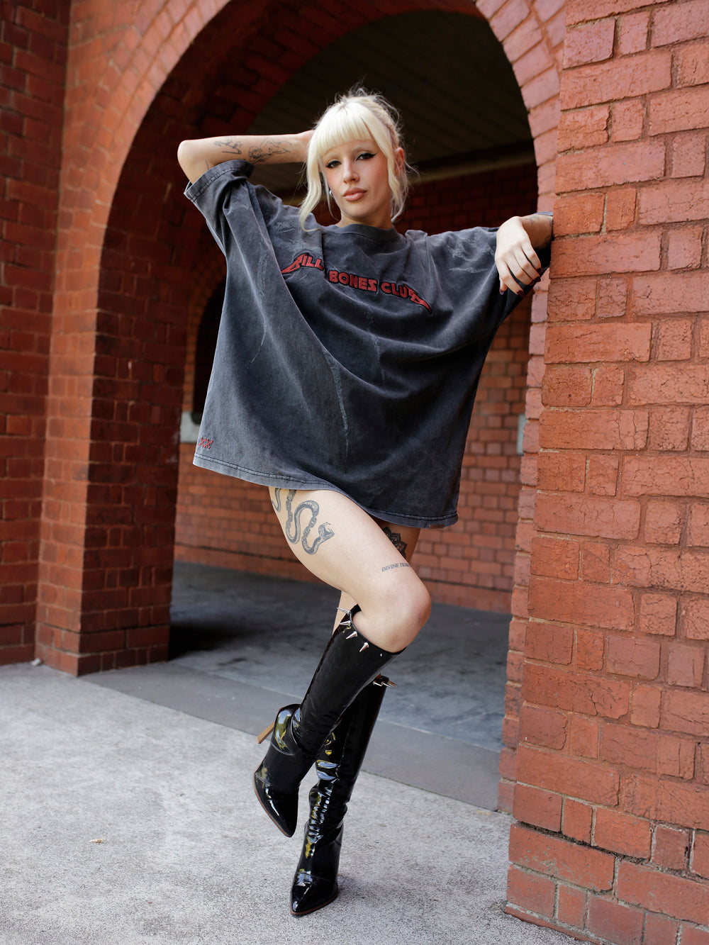 Crawler Legacy Tee - Washed Black