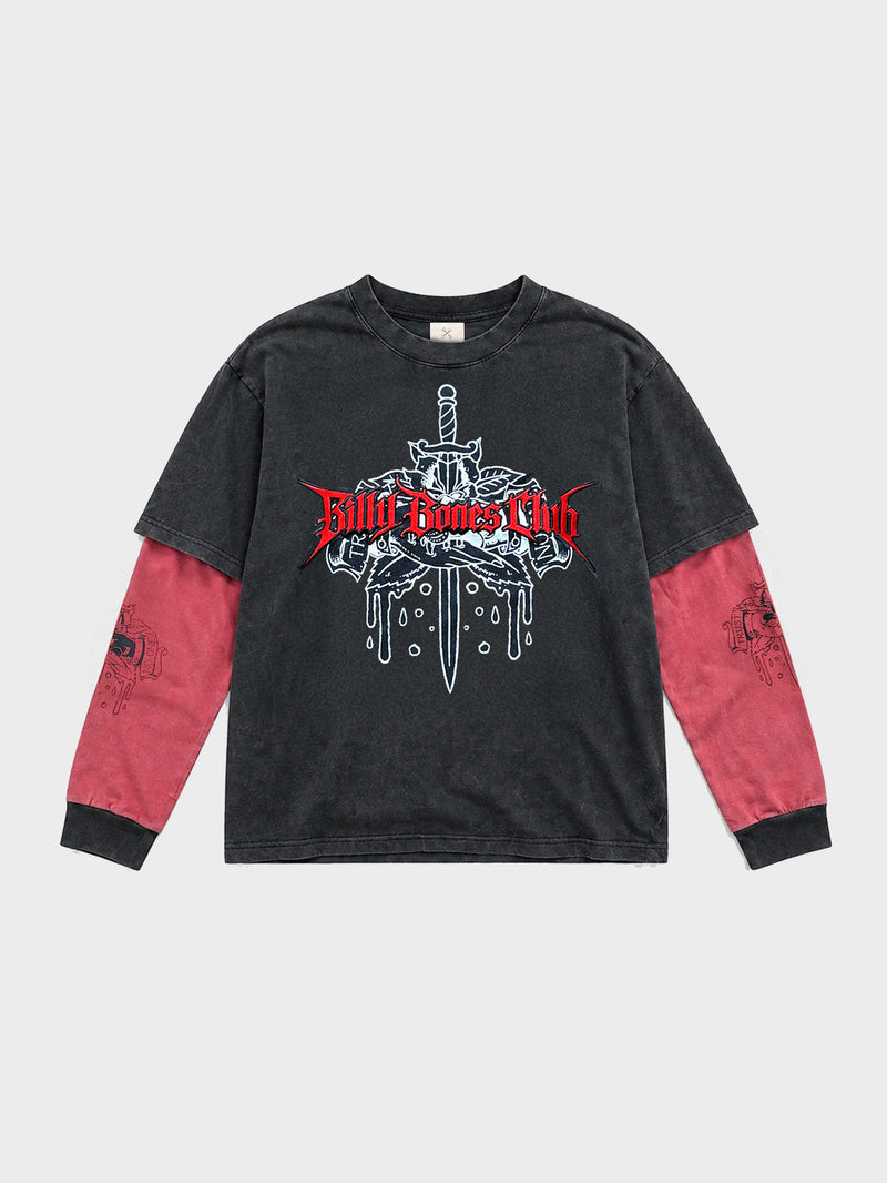 Trust No One Longsleeve - Washed Black