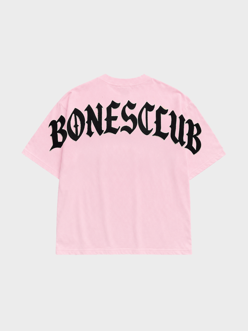 Bones Club Tee - Pink/Black