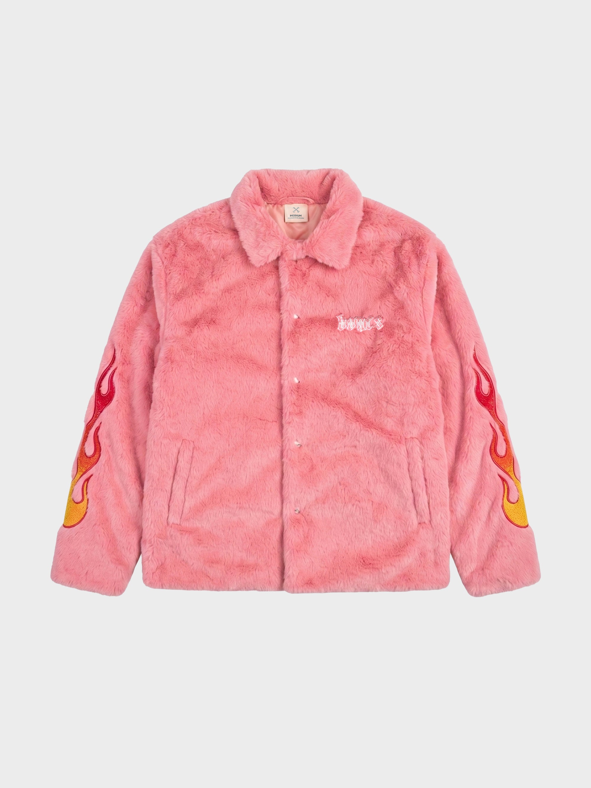 Flaming Fur Jacket - Pink
