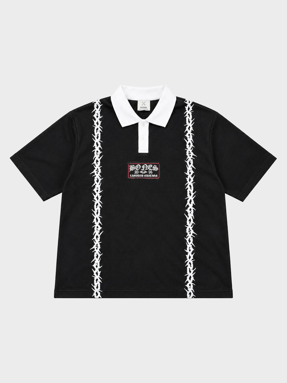 Thorn Patch Polo - Vintage Black