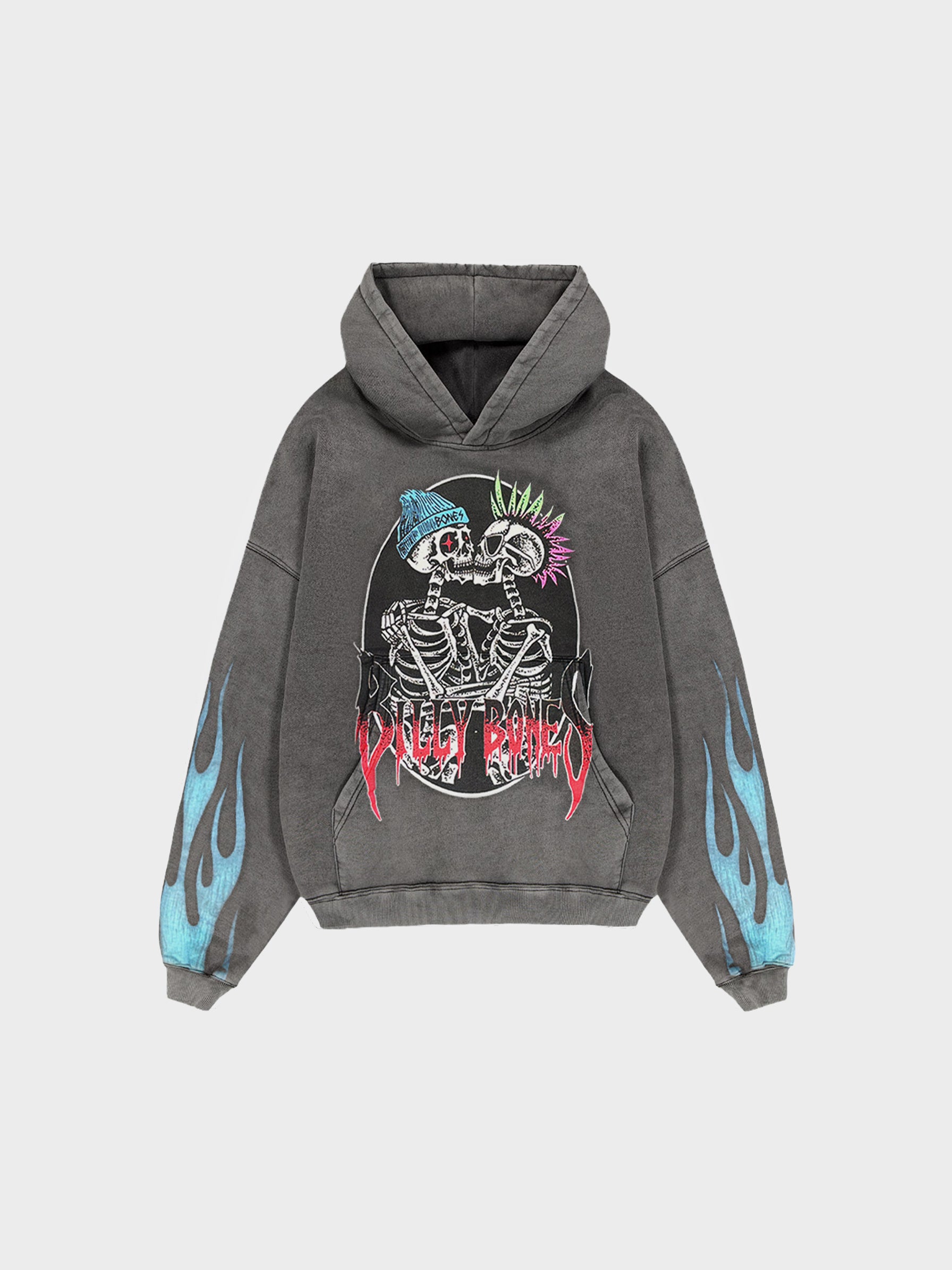 m*r様 kwikie hoodie fuckthisindustry punk Punk Lover's Hoodie - Washed Black | Billy Bones Club