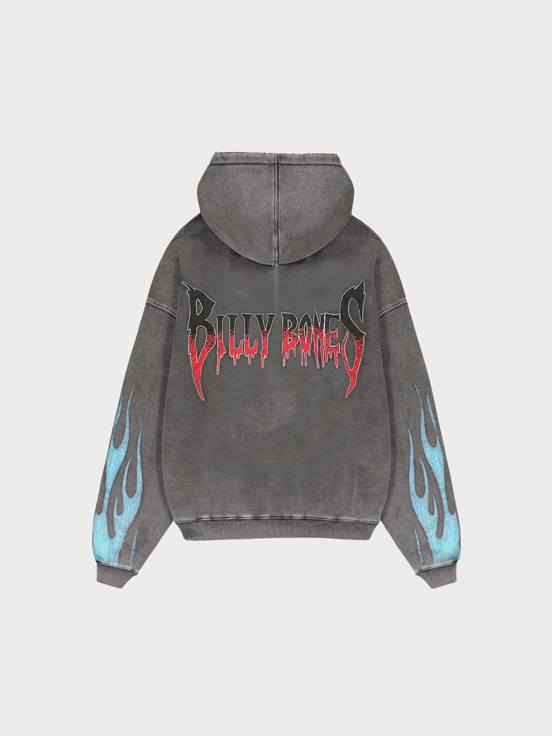 Punk Lover's Hoodie - Washed Black