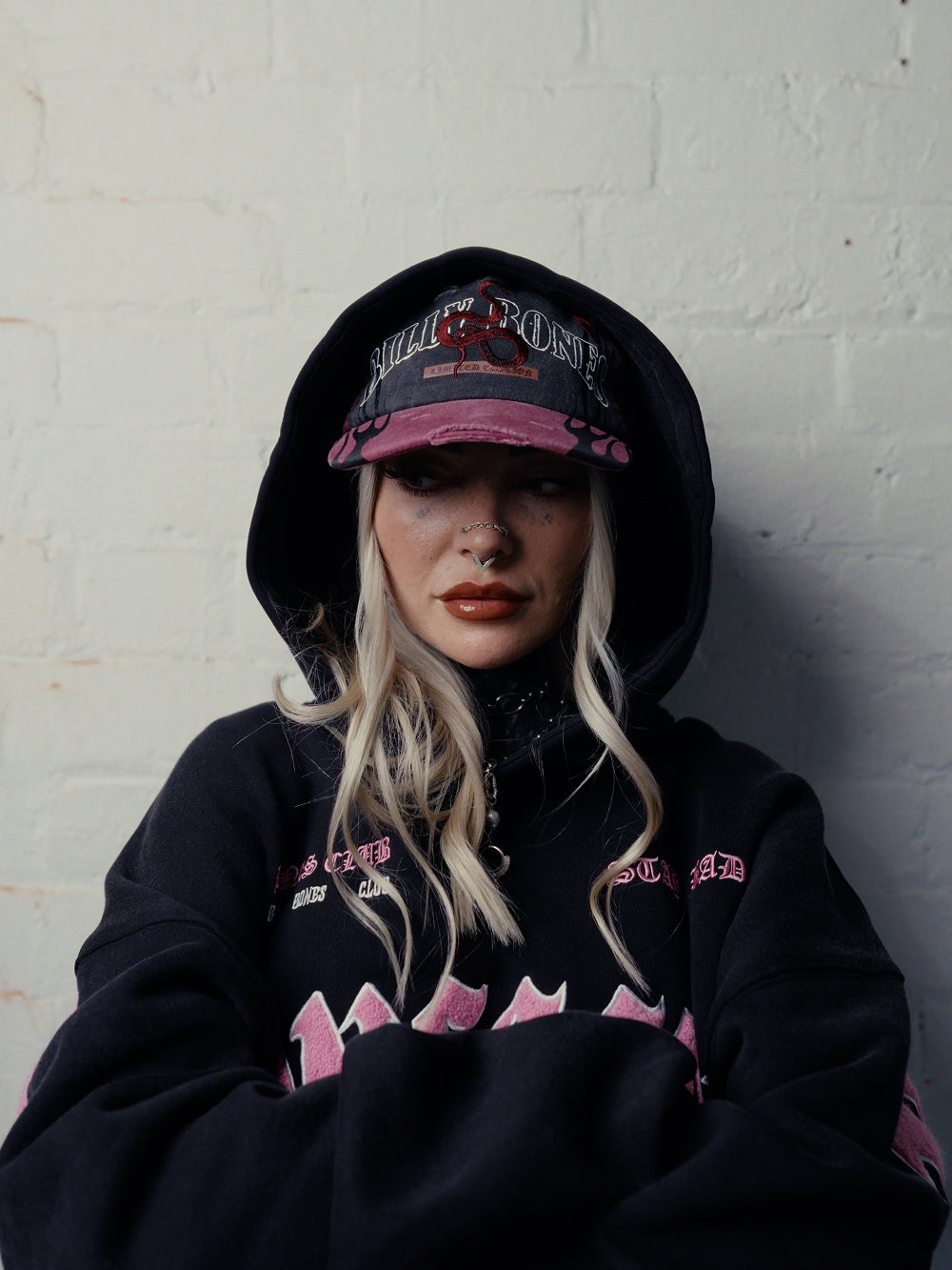 Serpent Machine Cap - Washed Red