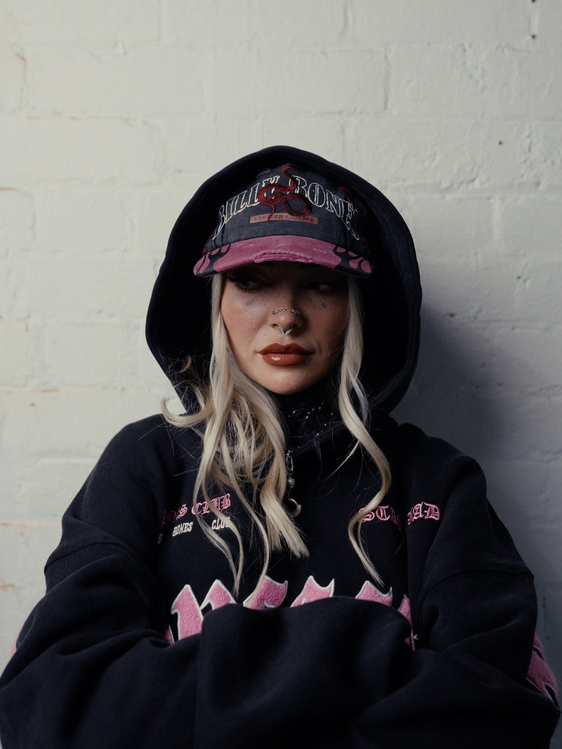Serpent Machine Cap - Washed Red