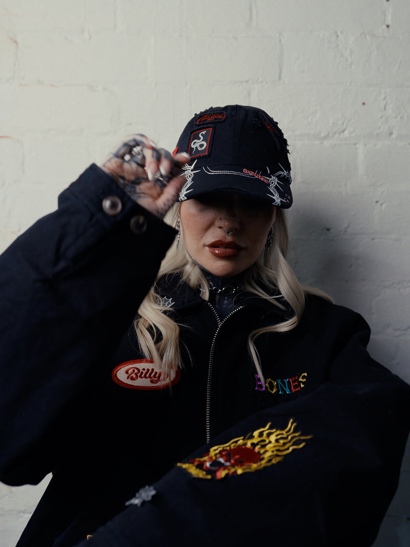 Patch Me Up Cap - Washed Black
