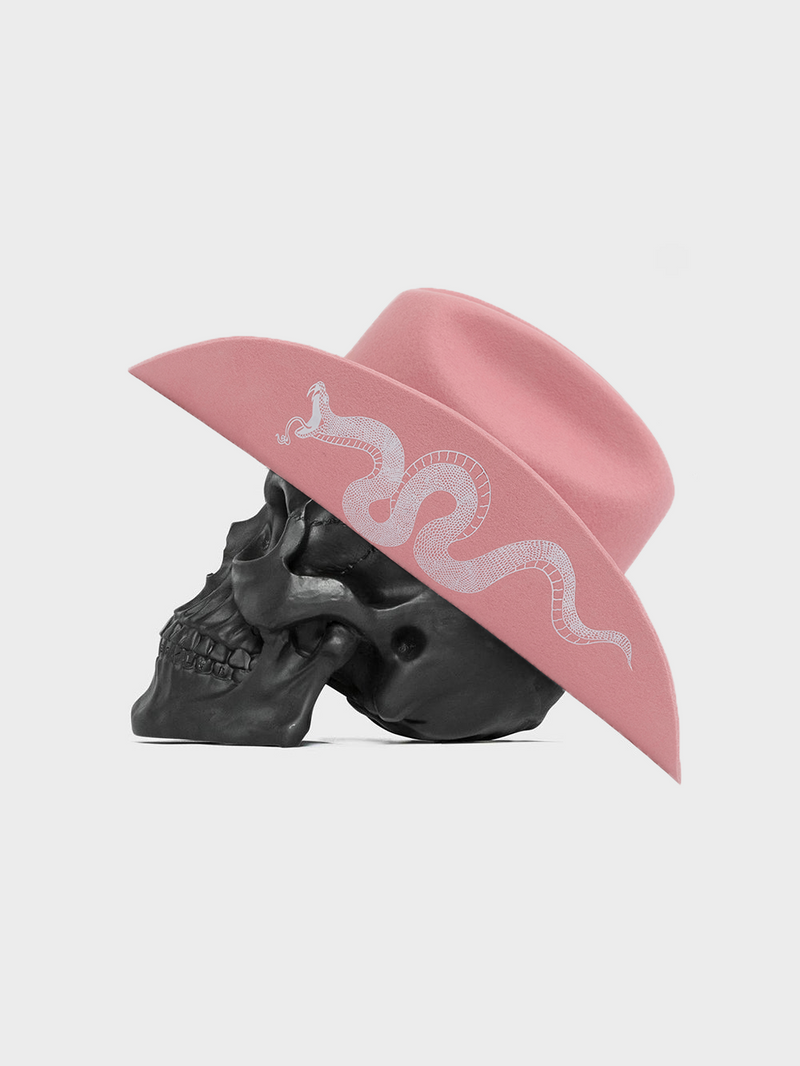 Serpent Cowboy Hat - Bubblegum