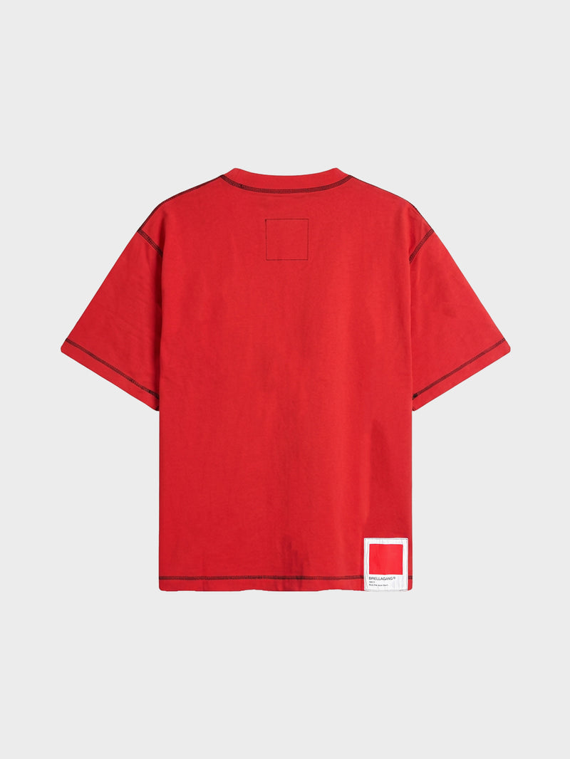 Epoch Blank Tee - Contrast Red