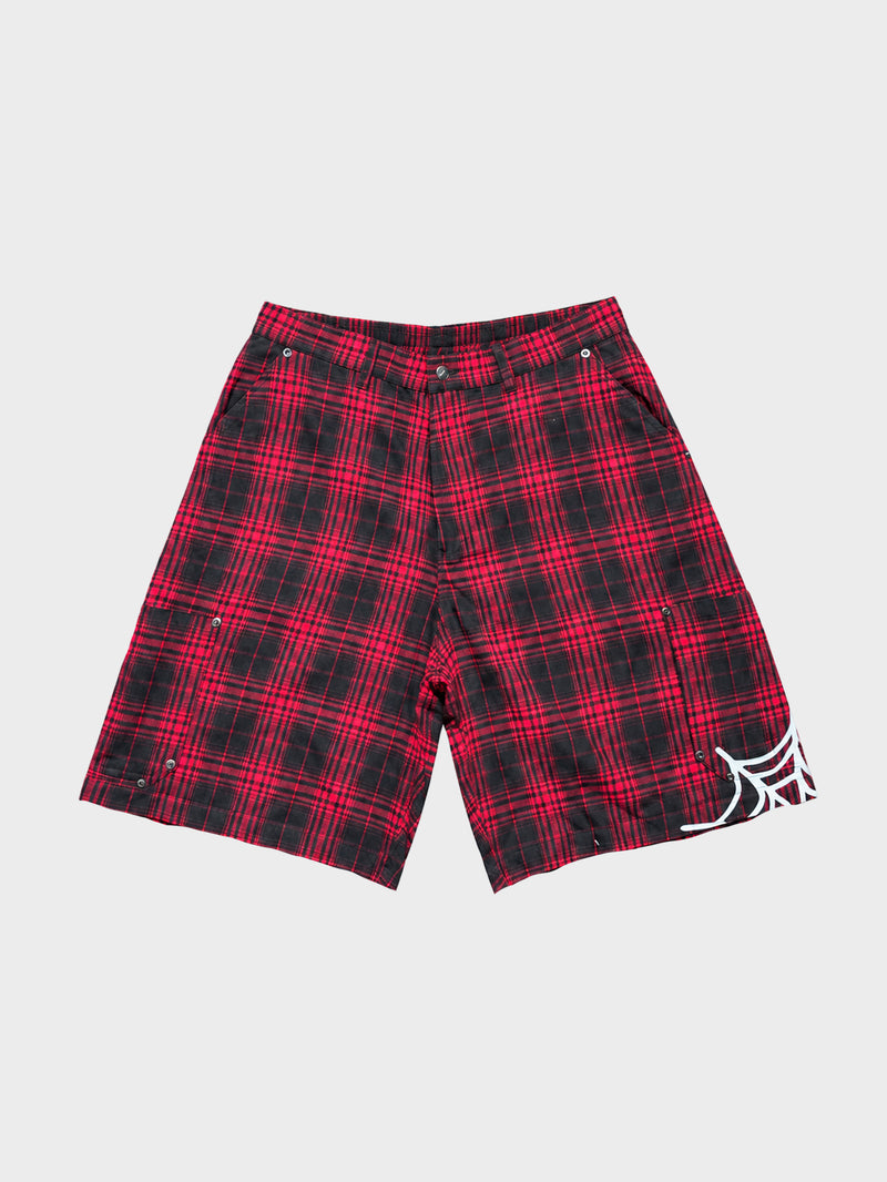 Swingers Plaid Shorts - Black/Red