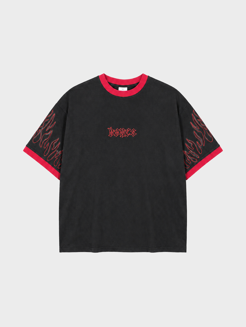 Flamed Steeze Tee - Black