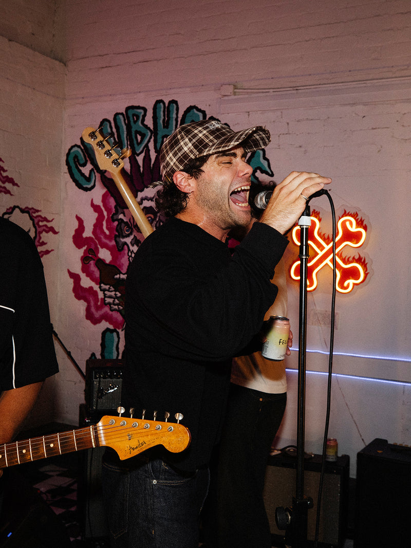 Bones Plaid Cap - Brown Check