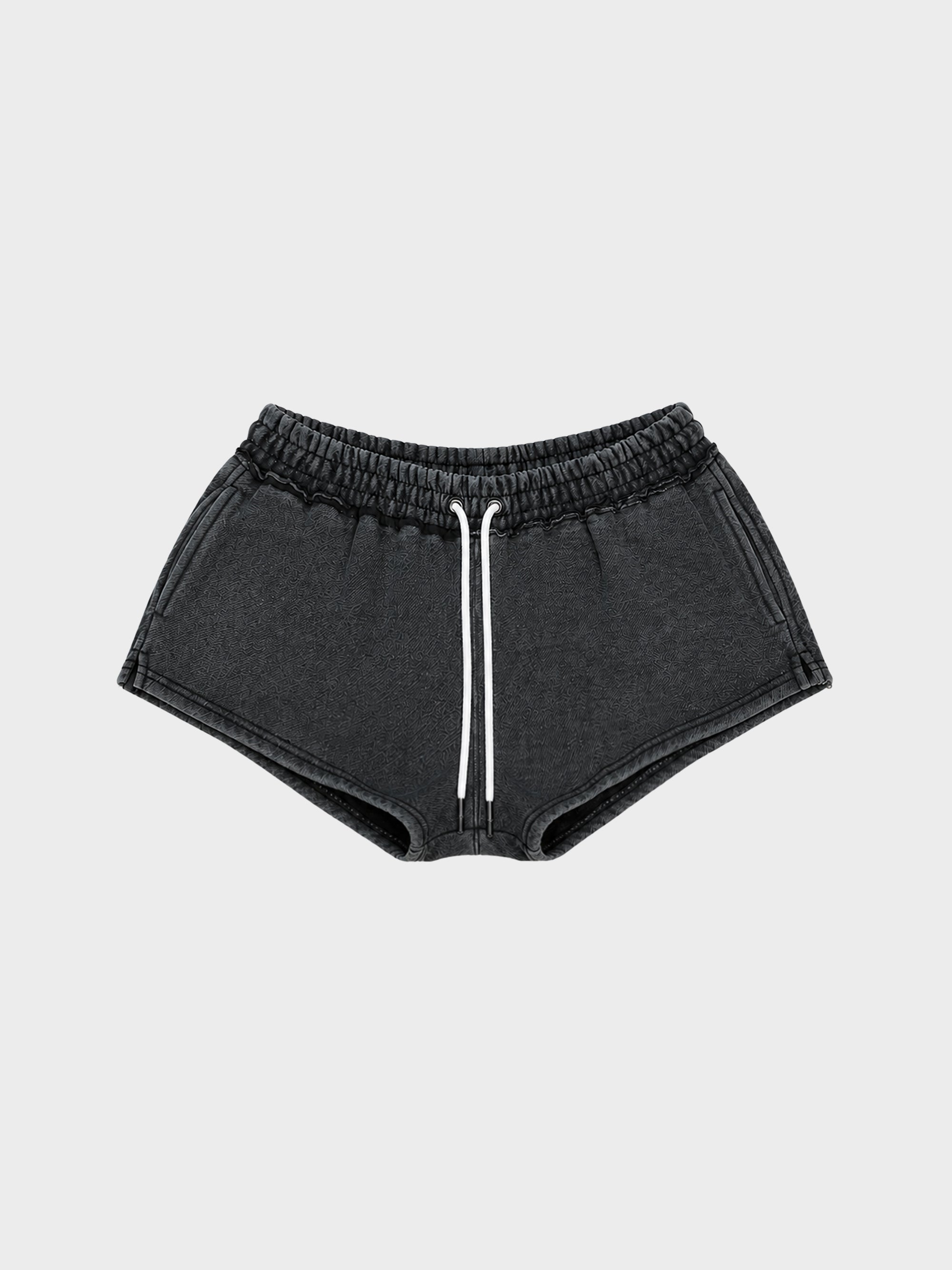 Bones Club Booty Shorts - Washed Black