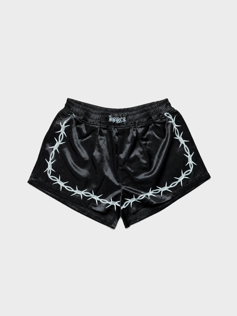 Thorn Silk Shorts - Black