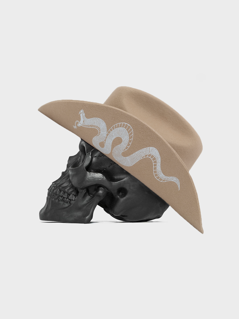 Serpent Cowboy Hat - Caramel
