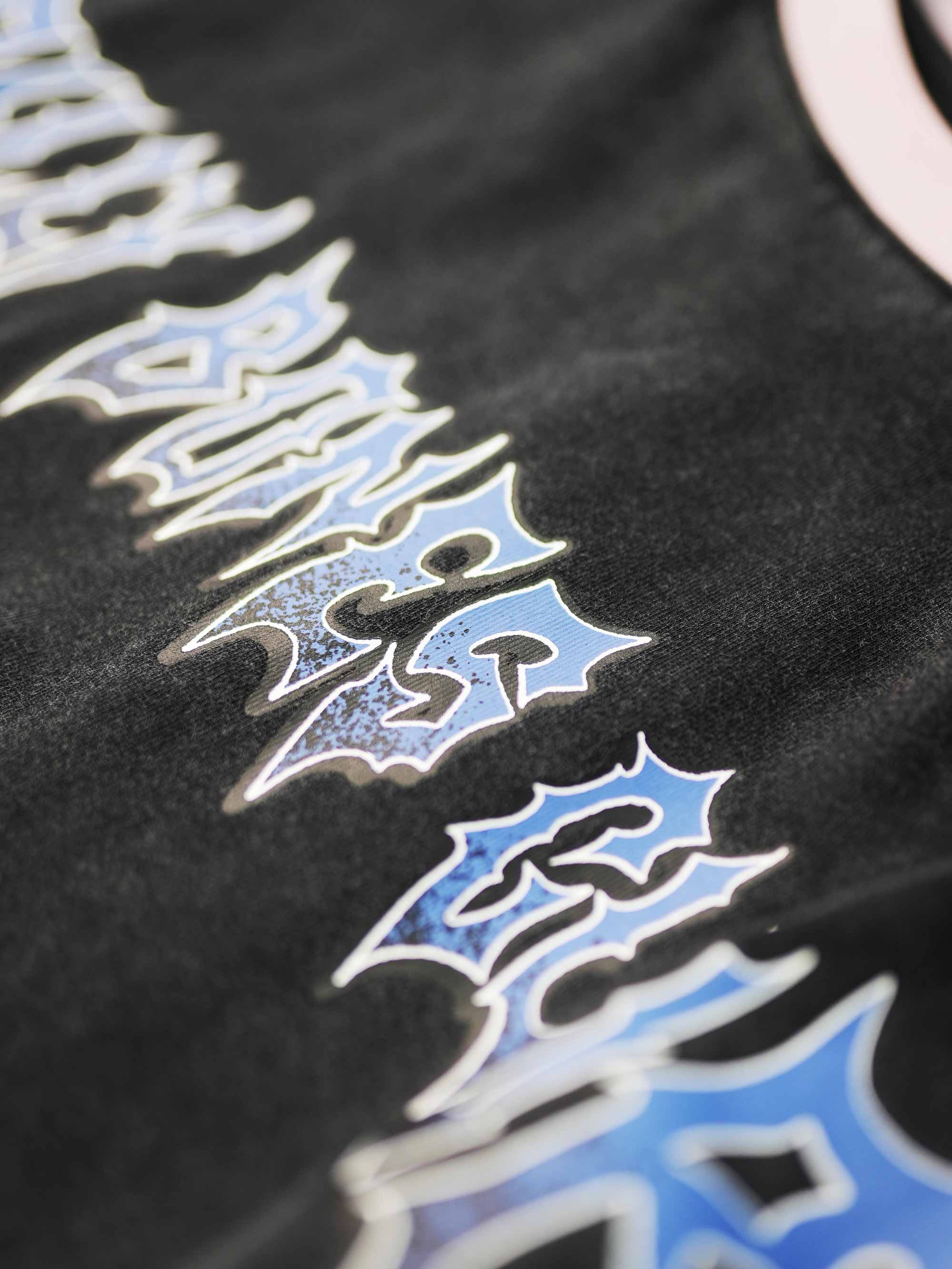 clubZero Ringer Tee - Washed Black/Pink