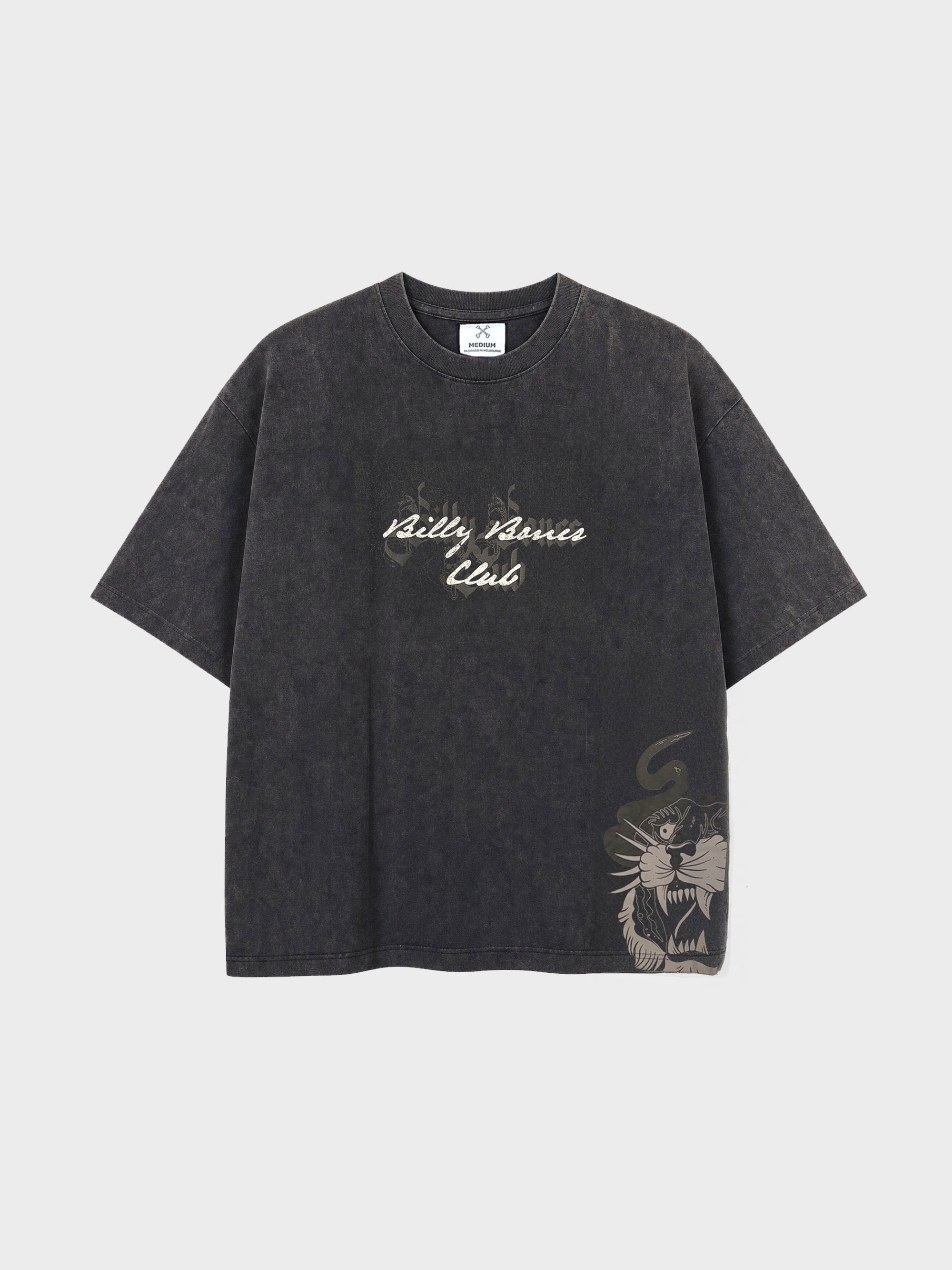 Pin Up Tee - Washed Black